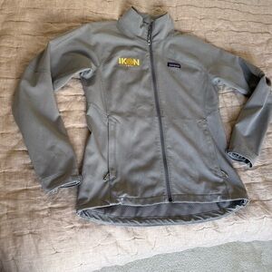 Patagonia Adze Softshell Jacket Full Zip Womens Size Medium Logo Ikon